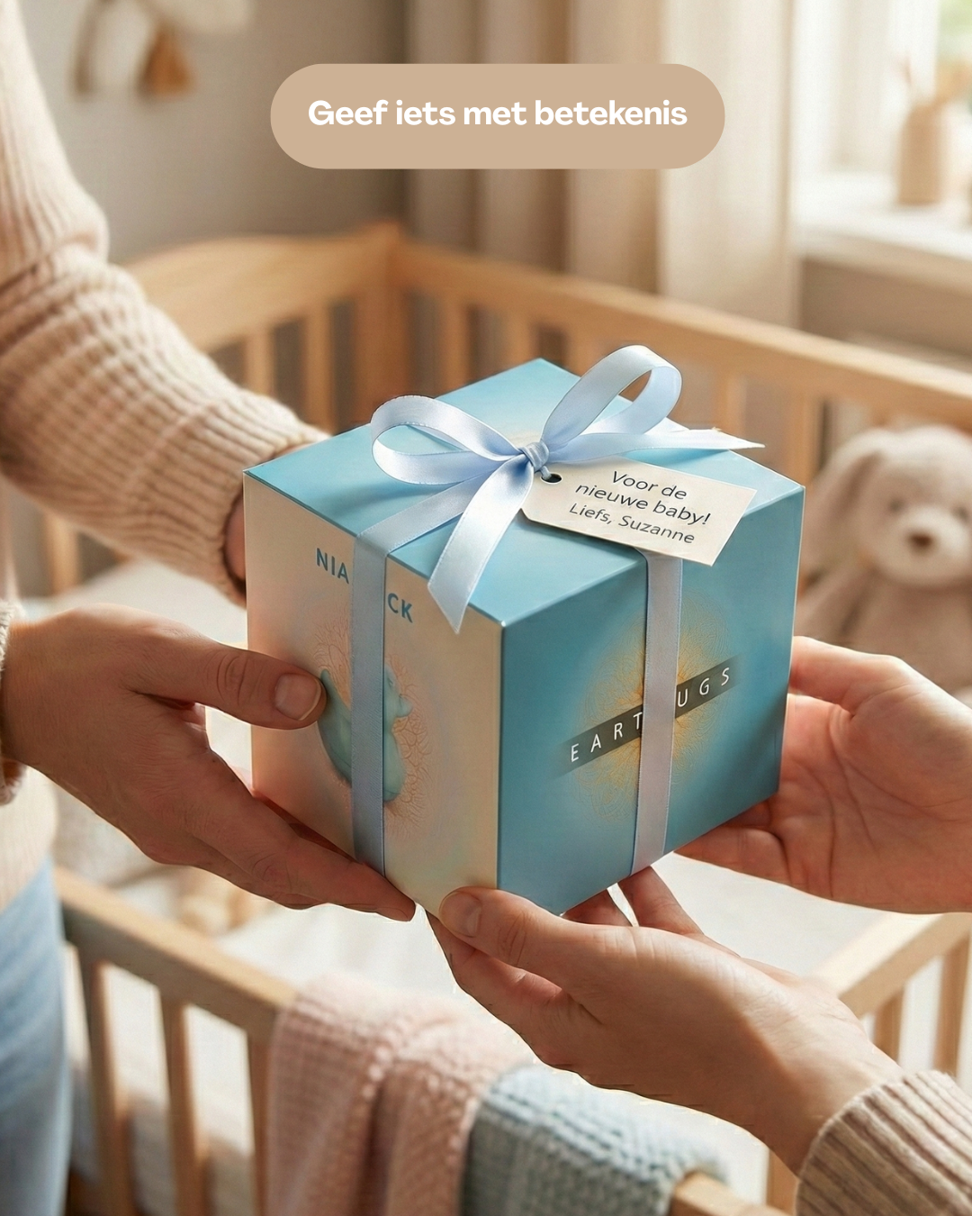 EARTHUGS– Badeend Nia – Blauw – Hygiënisch & Vaatwasserproof