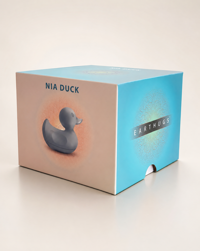 EARTHUGS– Badeend Nia – Blauw – Hygiënisch & Vaatwasserproof