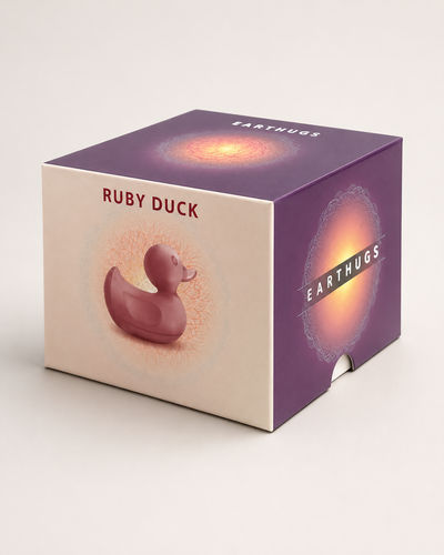 EARTHUGS– Badeend Ruby – Rood / Roze – Hygiënisch & Vaatwasserproof