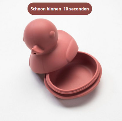 EARTHUGS– Badeend Ruby – Rood / Roze – Hygiënisch & Vaatwasserproof